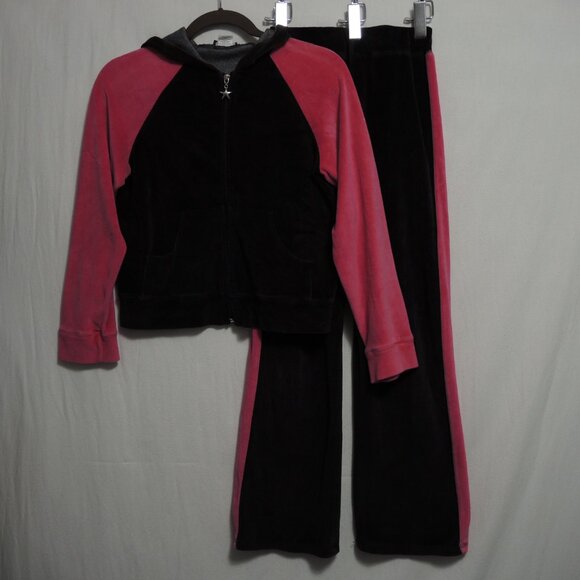 4/$25 Girls Next Concept Fleece Hooded Track Suit Set Pink & Brown Size 12/14 - Picture 10 of 10